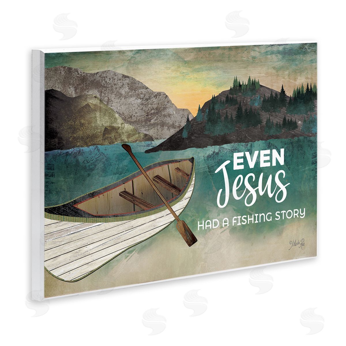 Jesus Had Fishing Story Wood Plaque Wall Art, Home Decor by Marla Rae