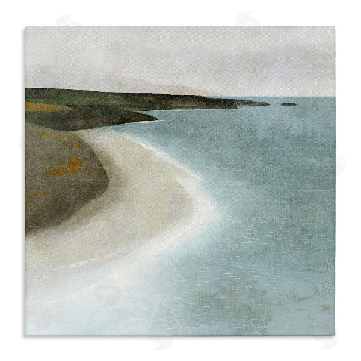Simple Serene Coastline Canvas Wall Art, Home Decor by Suzanne Nicoll