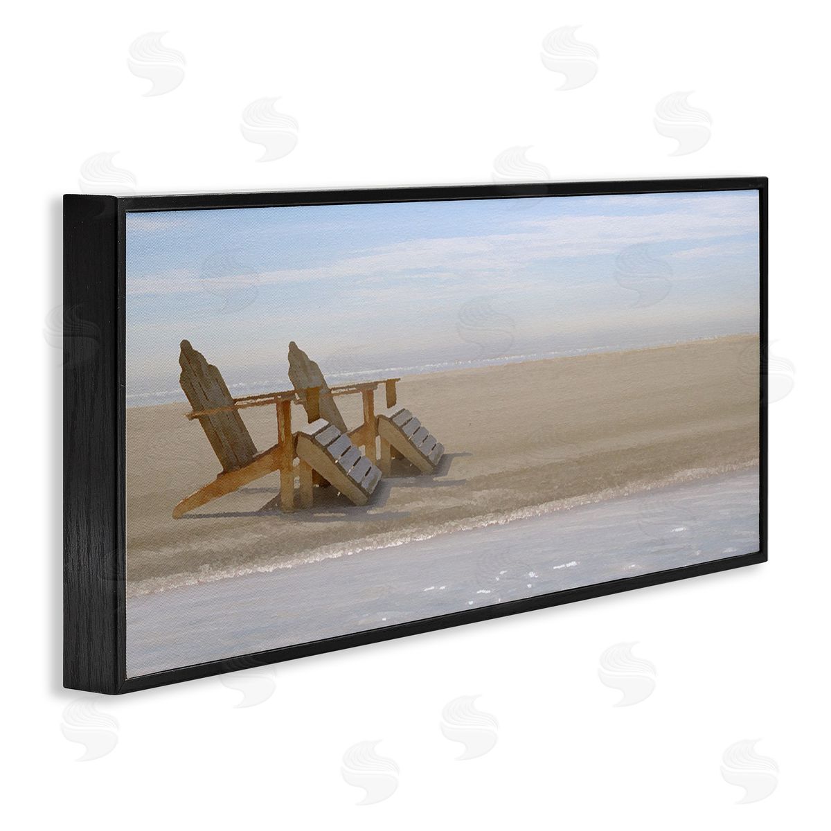Endless Beach Scene Black Frame Print Wall Art, Home Decor by Noah Bay