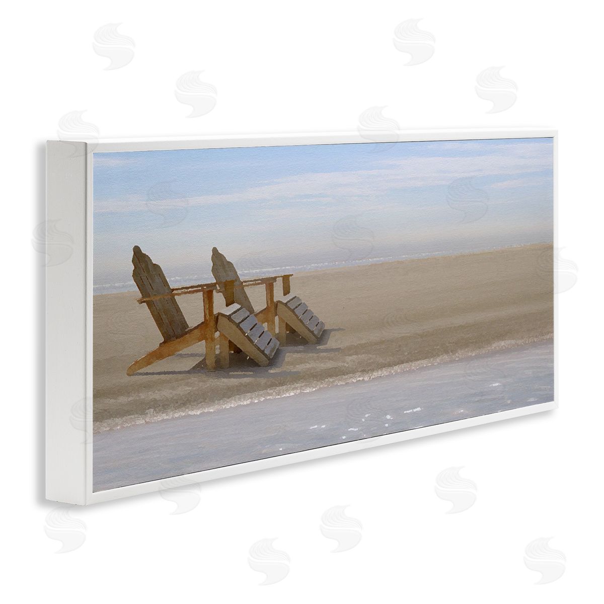 Endless Beach Scene White Frame Print Wall Art, Home Decor by Noah Bay