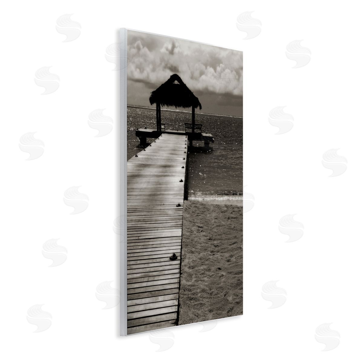 Covered Jetty Dock Wood Plaque Wall Art, Home Decor by Noah Bay