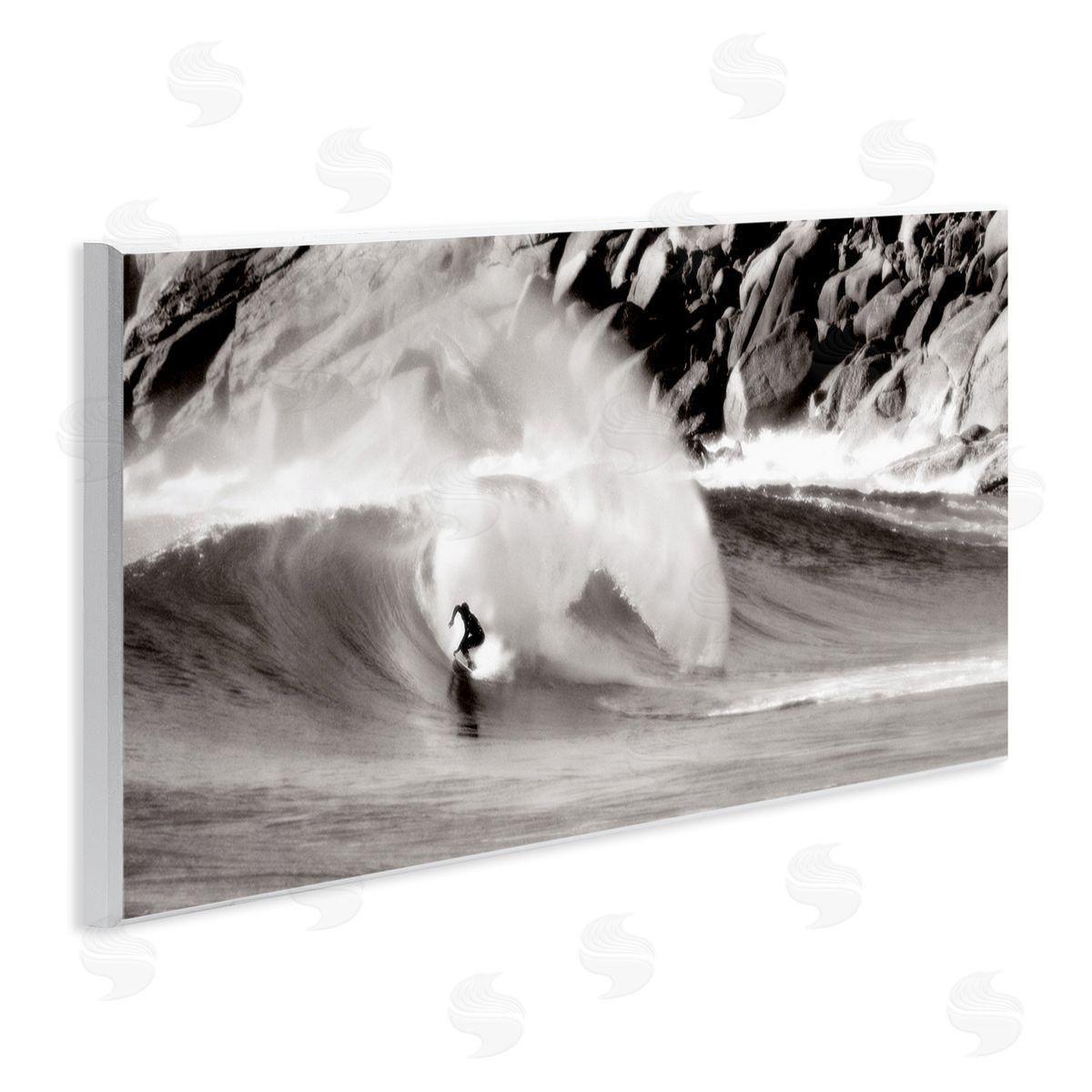 Surfing Reef Break Wood Plaque Wall Art, Home Decor by Noah Bay