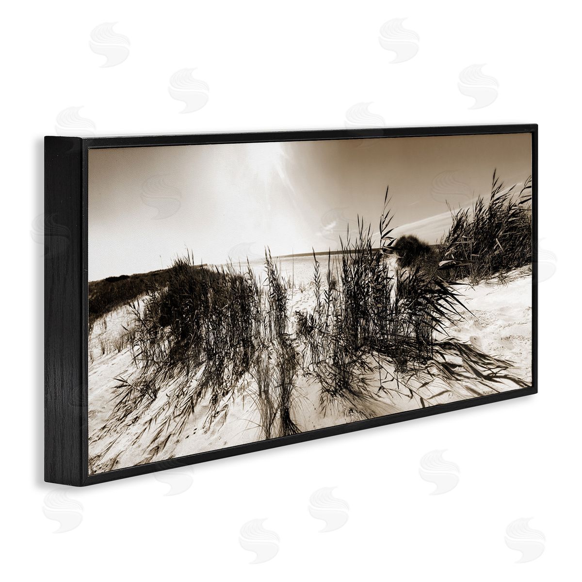 Wind In The Dunes Black Frame Print Wall Art, Home Decor by Noah Bay
