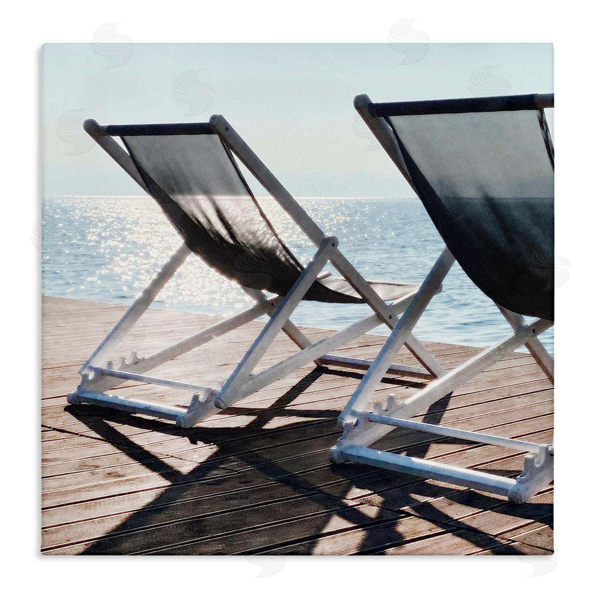 Beach Shadow Reach Canvas Wall Art, Home Decor by Noah Bay