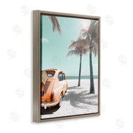 Noah Bay | Orange Car on Beach