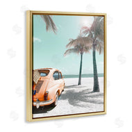 Noah Bay | Orange Car on Beach