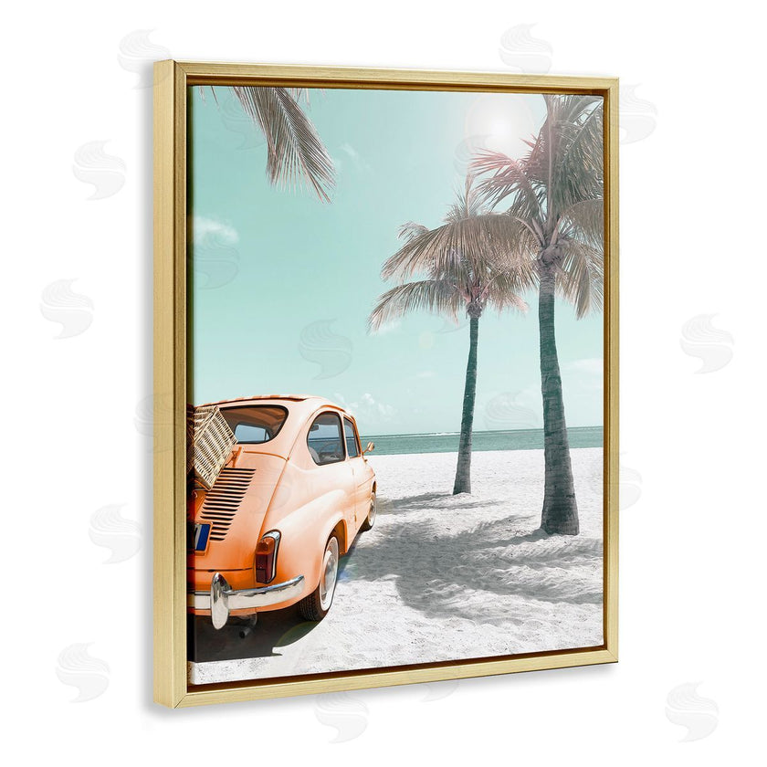 Noah Bay | Orange Car on Beach