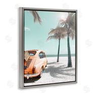 Noah Bay | Orange Car on Beach