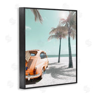 Noah Bay | Orange Car on Beach