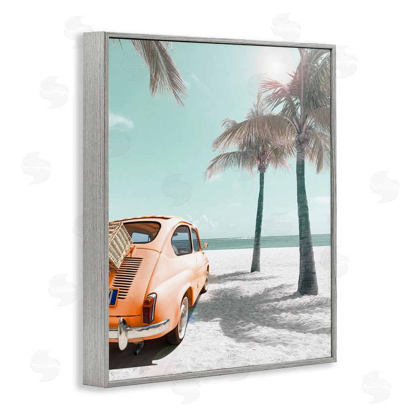 Noah Bay | Orange Car on Beach