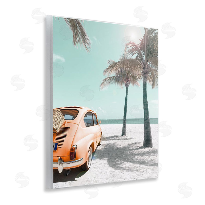 Noah Bay | Orange Car on Beach