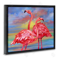 Paul Brent | Rainbow Sunset Flamingos