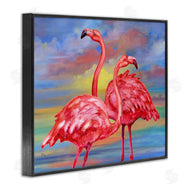 Paul Brent | Rainbow Sunset Flamingos