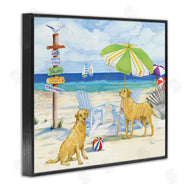 Paul Brent | Retriever Dogs at Beach