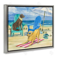 Paul Brent | Dogs on Beach Towel