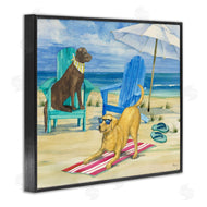 Paul Brent | Dogs on Beach Towel