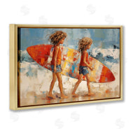 Petal Prints Design | Kids with Surfboard