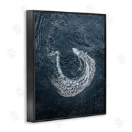 Stupell Studio | Boat Circling Water