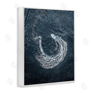 Stupell Studio | Boat Circling Water