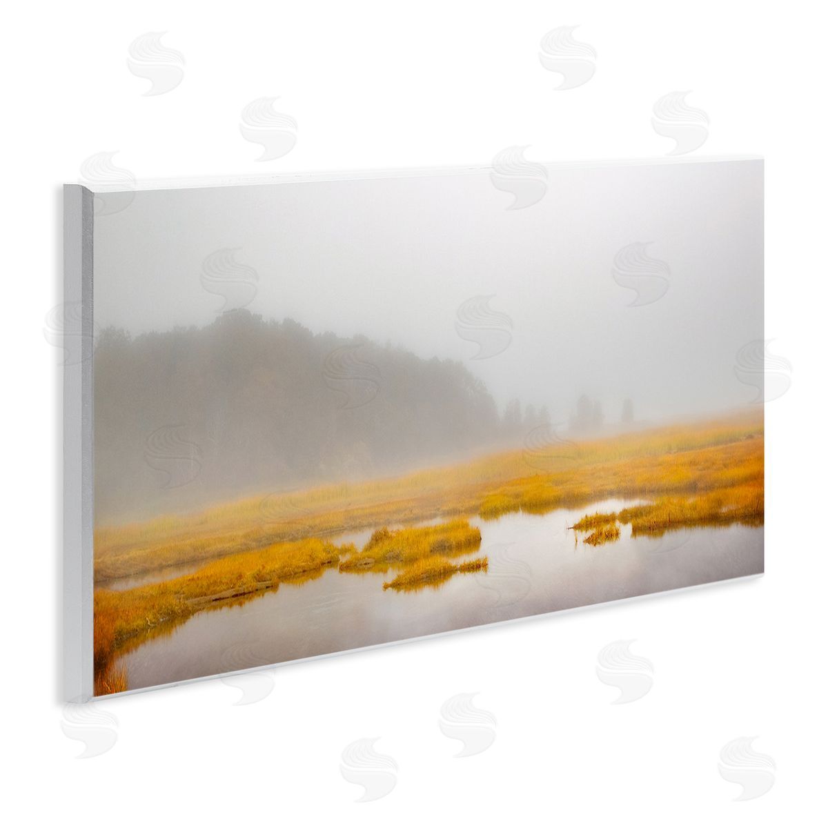 Flooded Marshland Landscape Wood Plaque Wall Art, Home Decor by Brooke T. Ryan