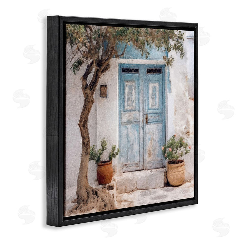 RileyB | Tree and Blue Doorway
