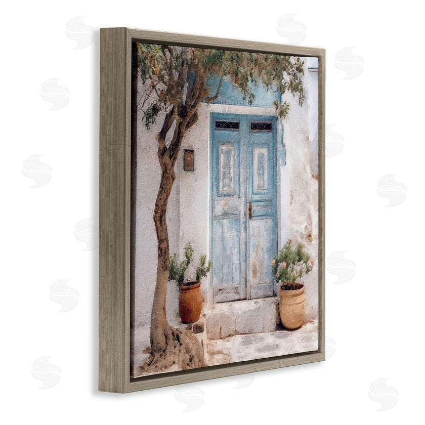 RileyB | Tree and Blue Doorway