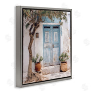 RileyB | Tree and Blue Doorway