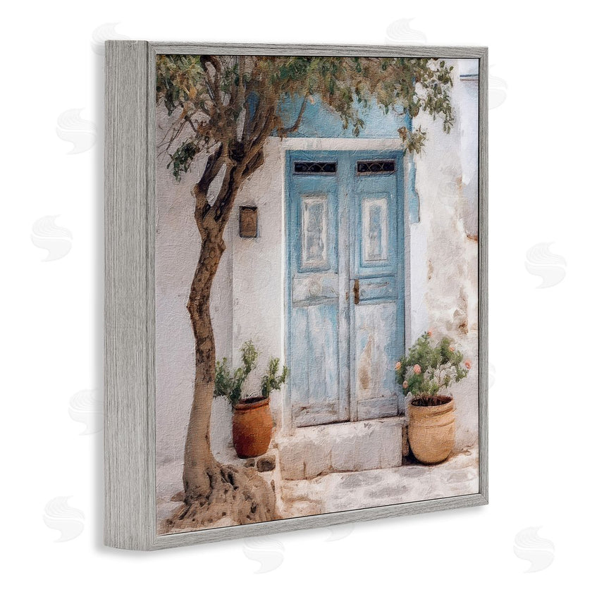 RileyB | Tree and Blue Doorway