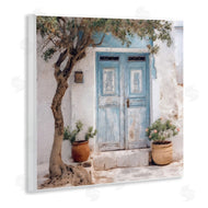 RileyB | Tree and Blue Doorway