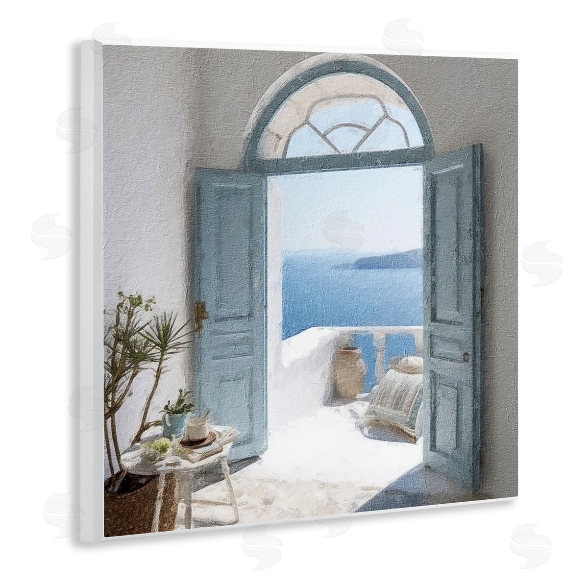 Open Doorway to Sea Wood Plaque Wall Art, Home Decor by RileyB
