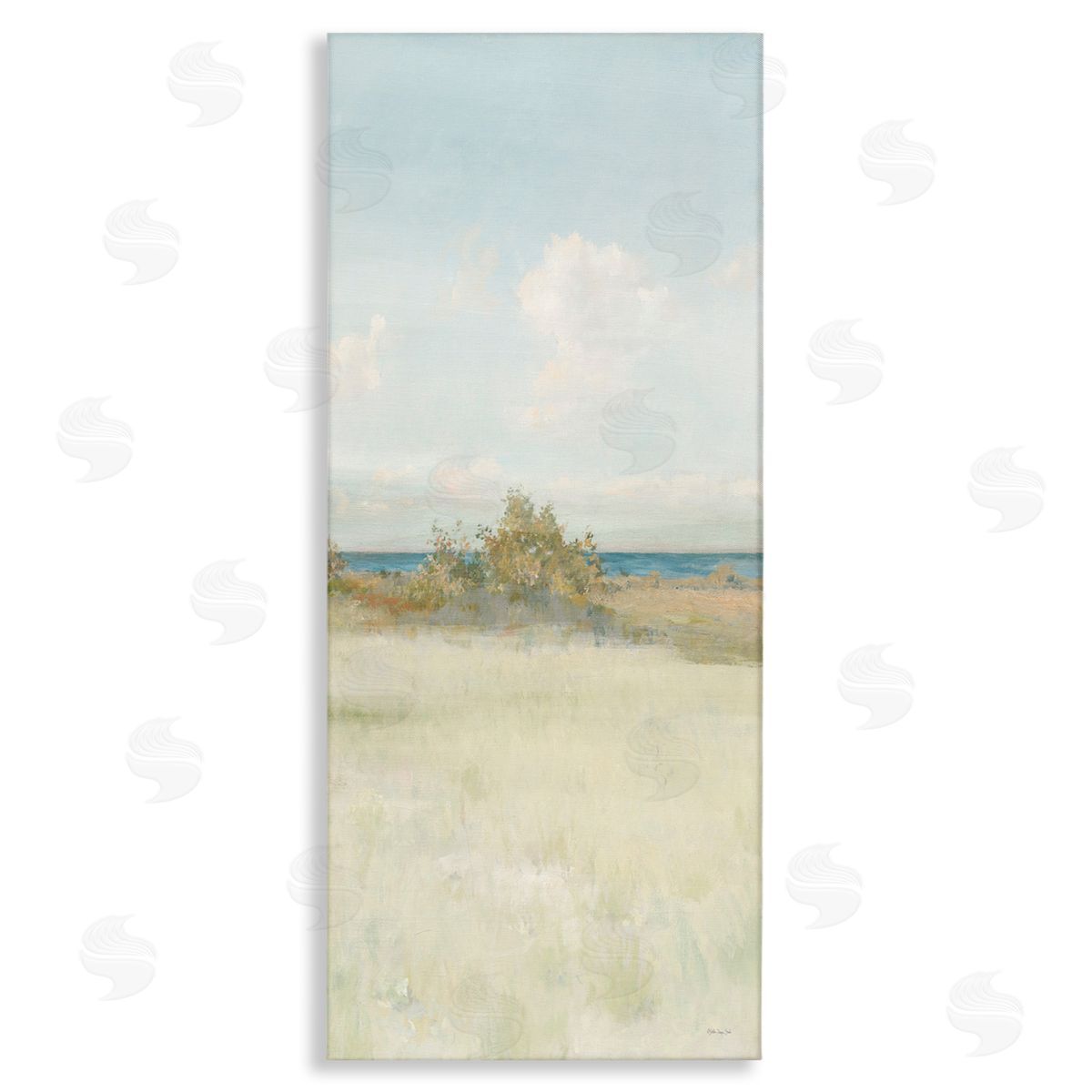 Vegetation on Beach Canvas Wall Art, Home Decor by Steller Design Studio