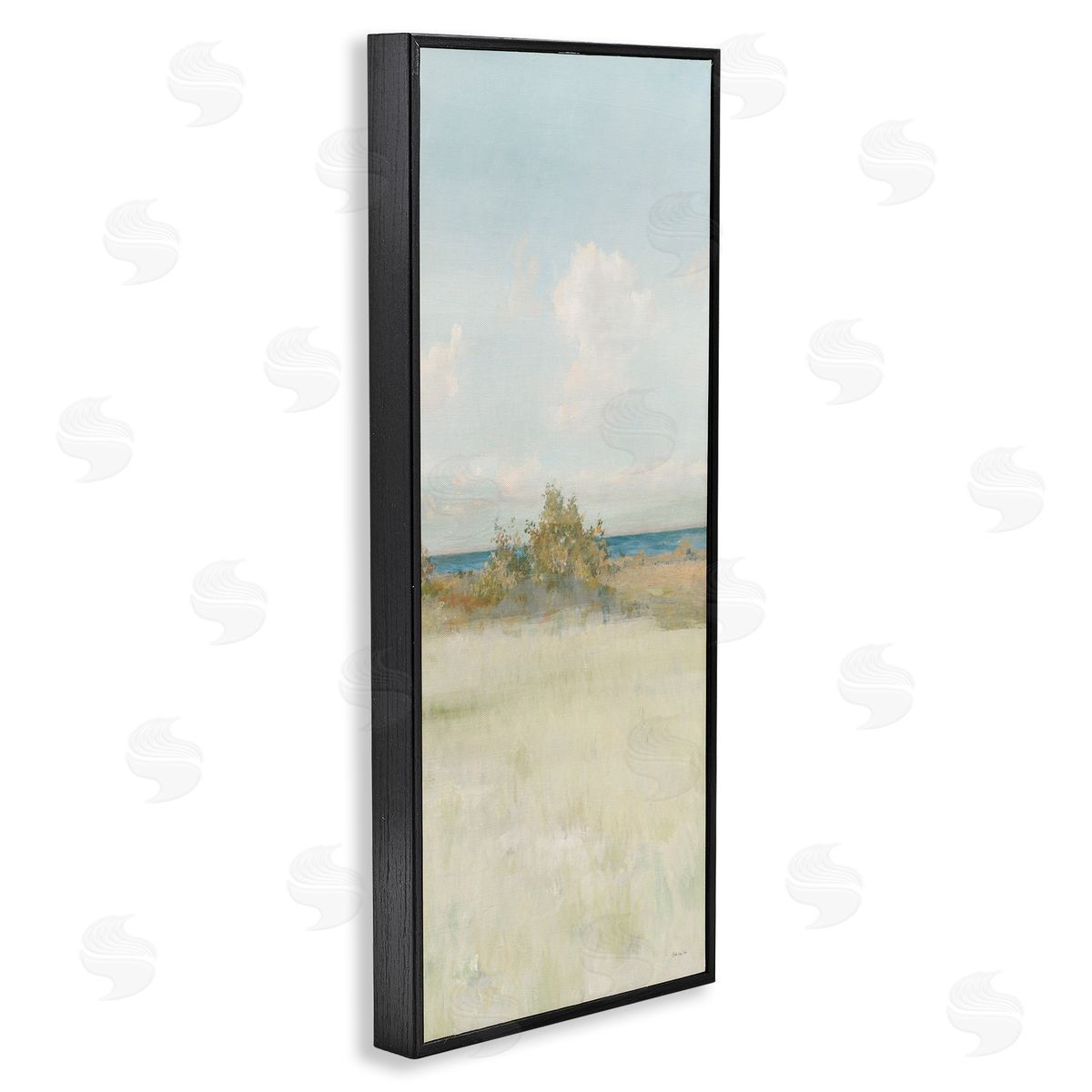 Vegetation on Beach Black Frame Print Wall Art, Home Decor by Steller Design Studio