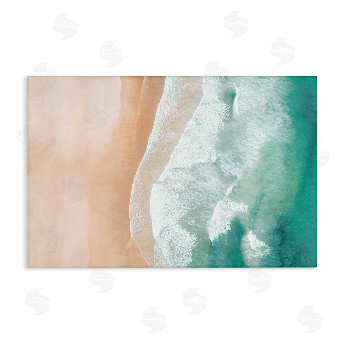 Aerial Sea Waves Canvas Wall Art, Home Decor by Sisi and Seb