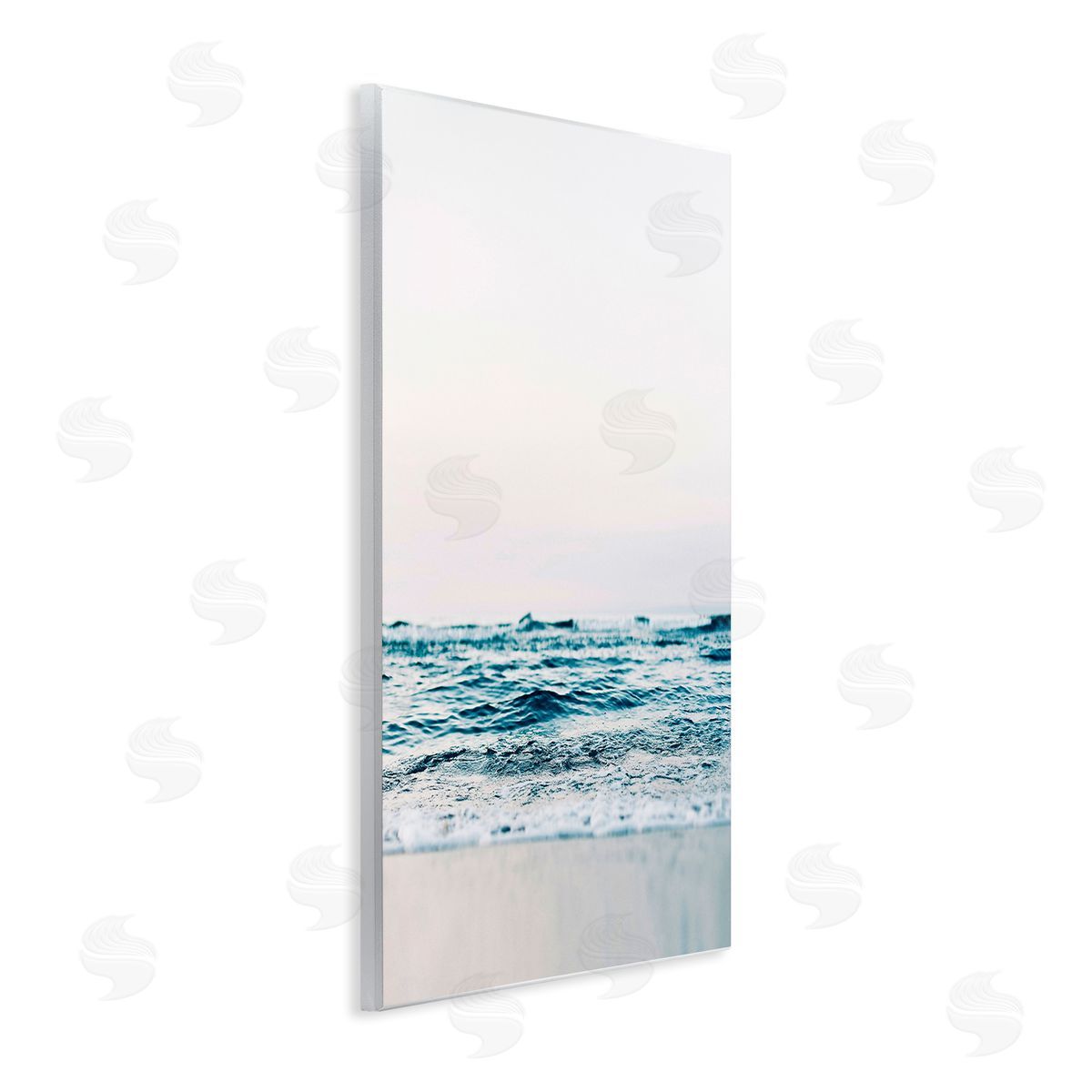 Subtle Beach Waves Wood Plaque Wall Art, Home Decor by Sisi and Seb