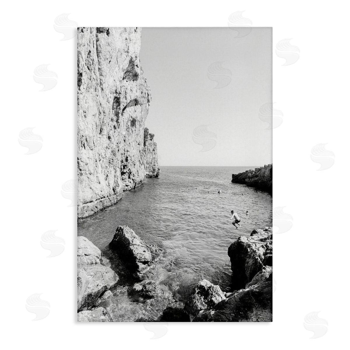 The Dive Cove Canvas Wall Art, Home Decor by Sisi and Seb