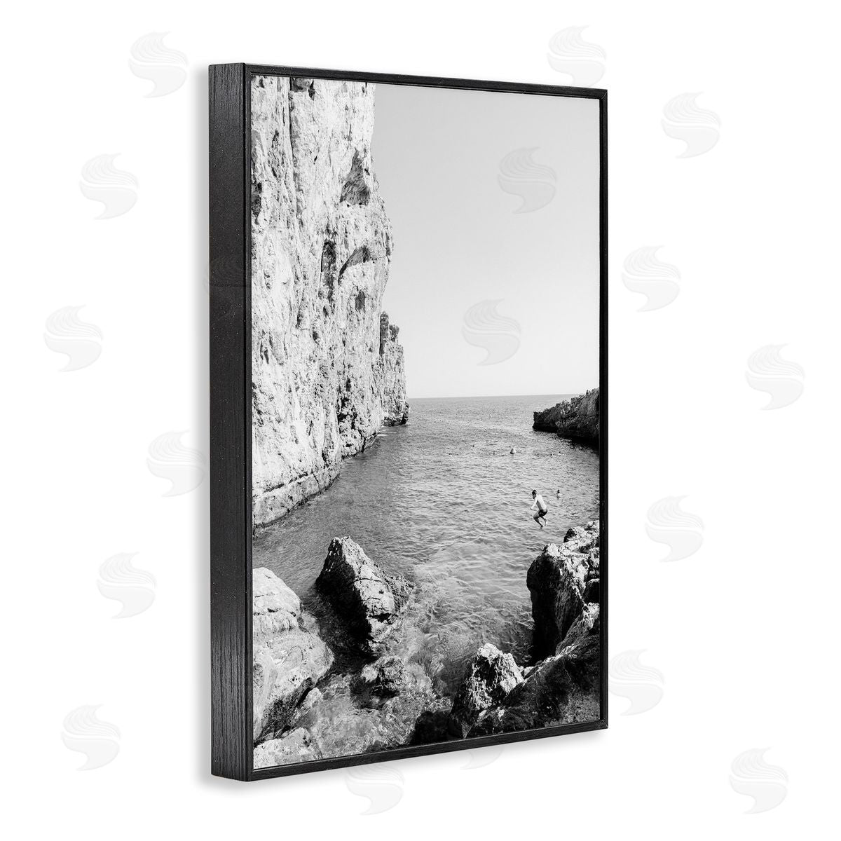 The Dive Cove Black Frame Print Wall Art, Home Decor by Sisi and Seb