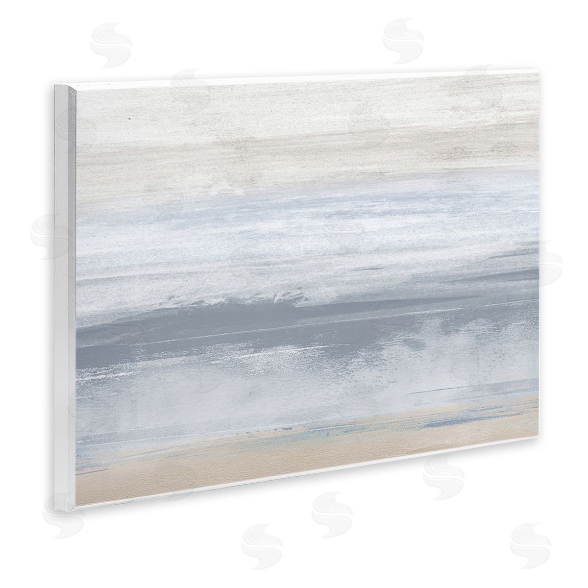 Serene Blue Feeling Wood Plaque Wall Art, Home Decor by Dan Meneely