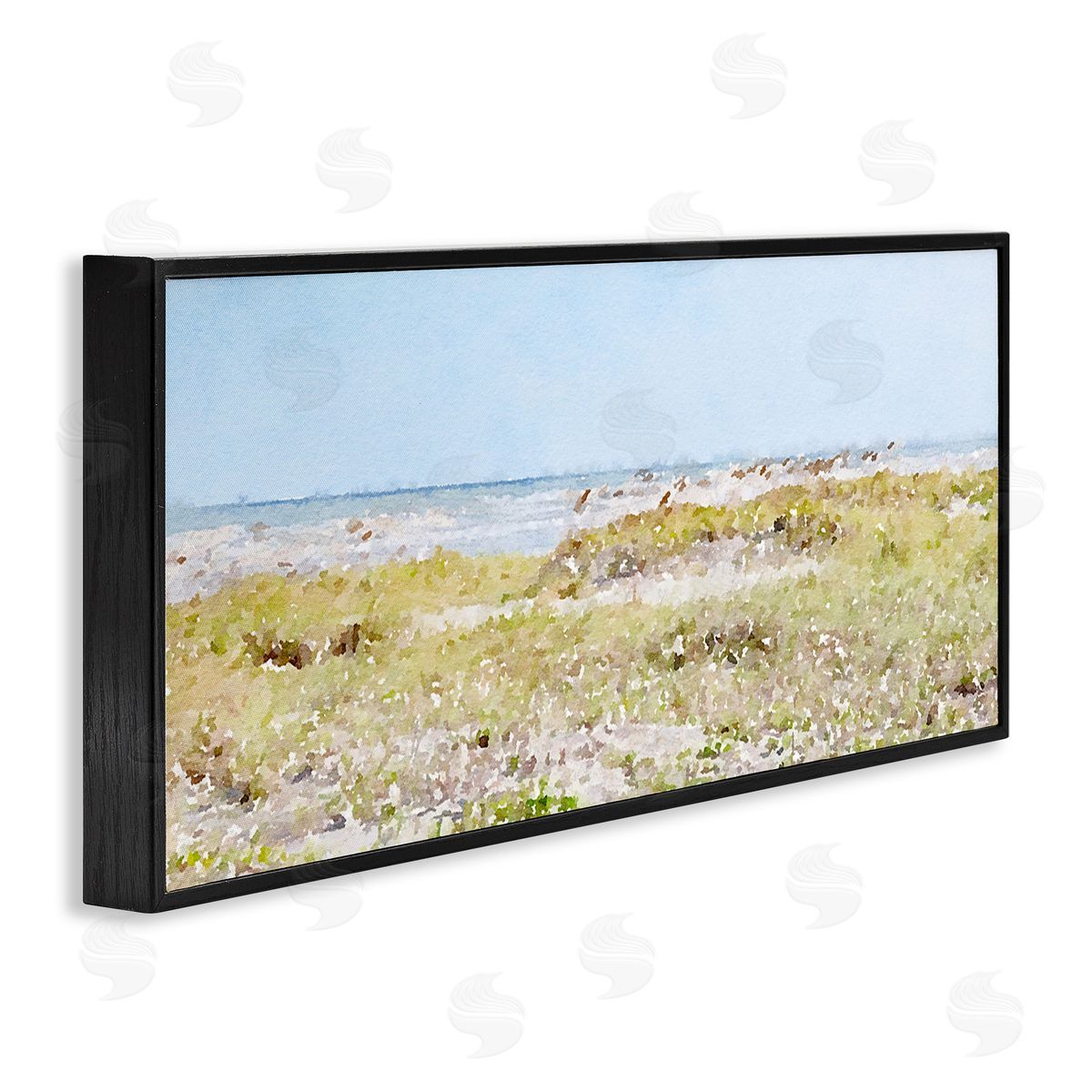 Eastern Beach Grass Black Frame Print Wall Art, Home Decor by Stede Bonnett