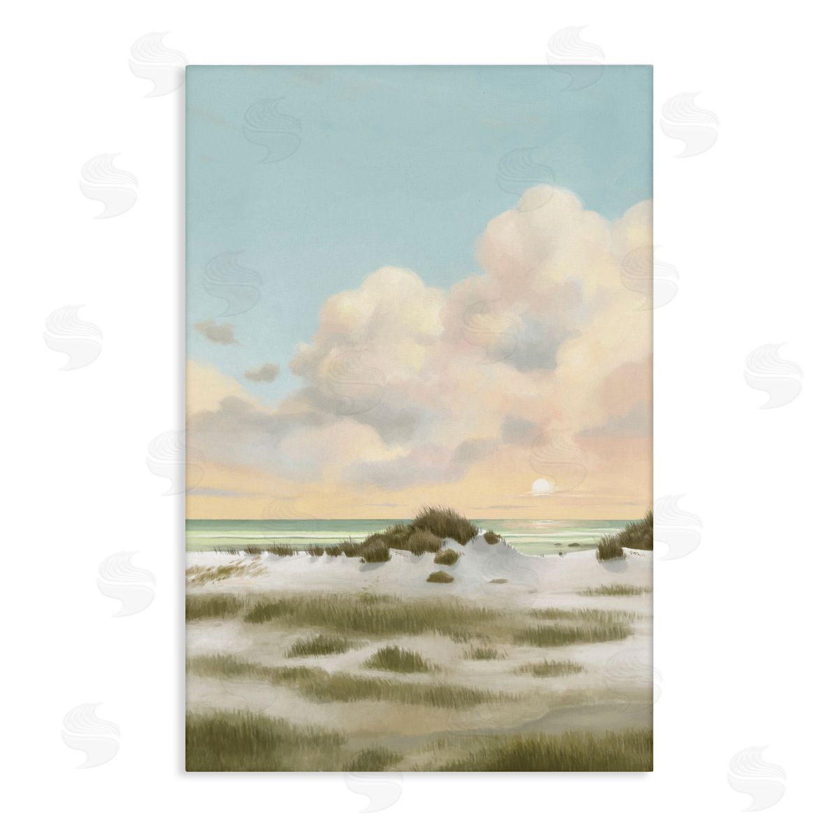 Land and Sea Painting Canvas Wall Art, Home Decor by Lucca Sheppard
