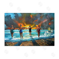 Ronald West | Elegant Ladies on Beach