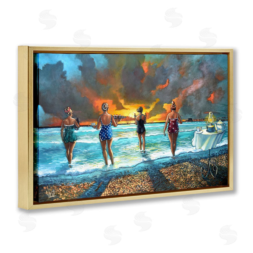 Ronald West | Elegant Ladies on Beach