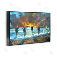 Ronald West | Elegant Ladies on Beach