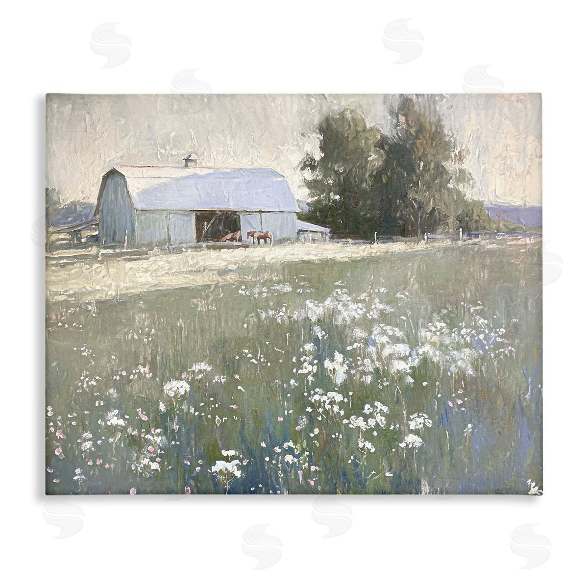 Peaceful Farm Pasture Canvas Wall Art, Home Decor by Ramona Murdock