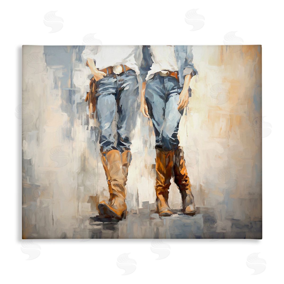 Country Cowgirl Attitude Canvas Wall Art, Home Decor by Ramona Murdock