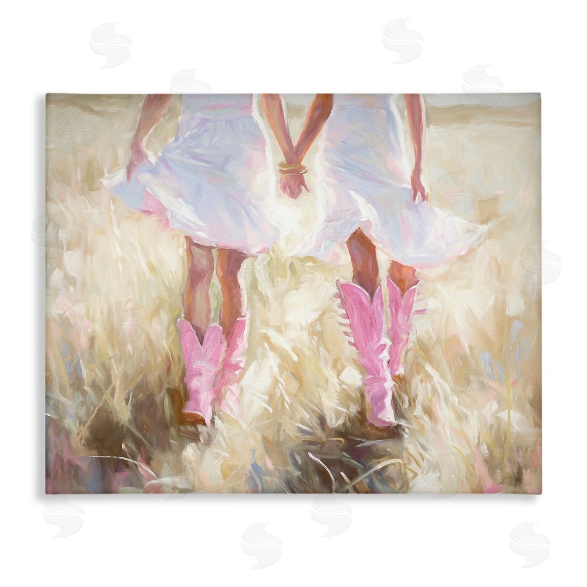 Cowgirl Best Friends Canvas Wall Art, Home Decor by Ramona Murdock