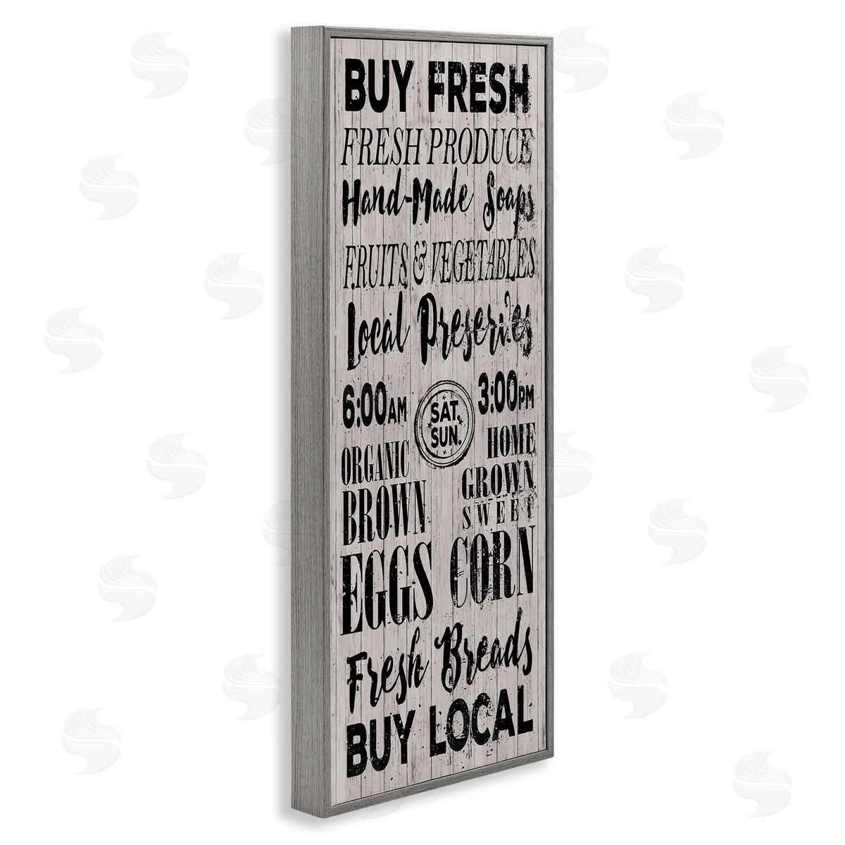 Buy Farm Fresh Grey Frame Print Wall Art, Home Decor by Elizabeth Medley