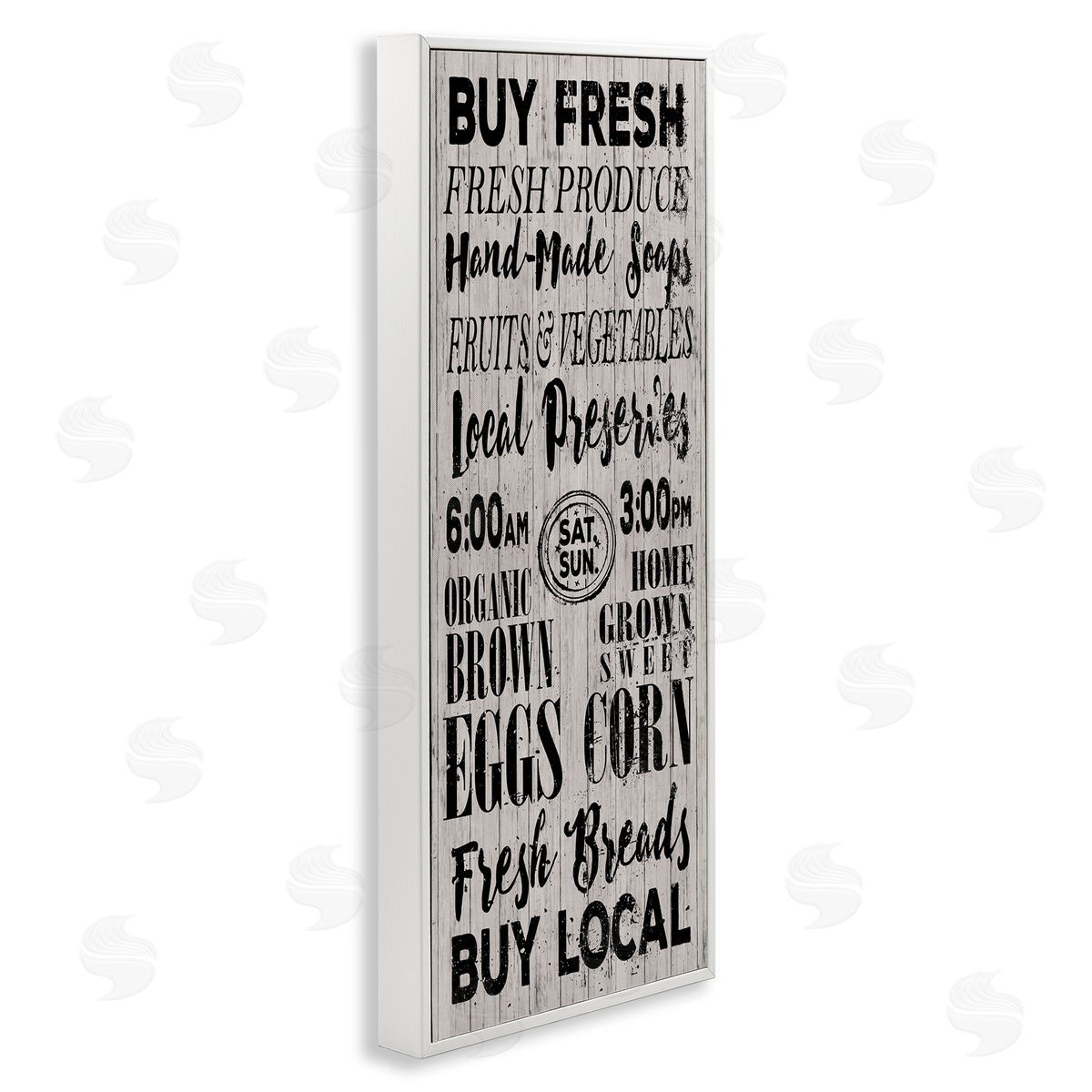 Buy Farm Fresh White Frame Print Wall Art, Home Decor by Elizabeth Medley