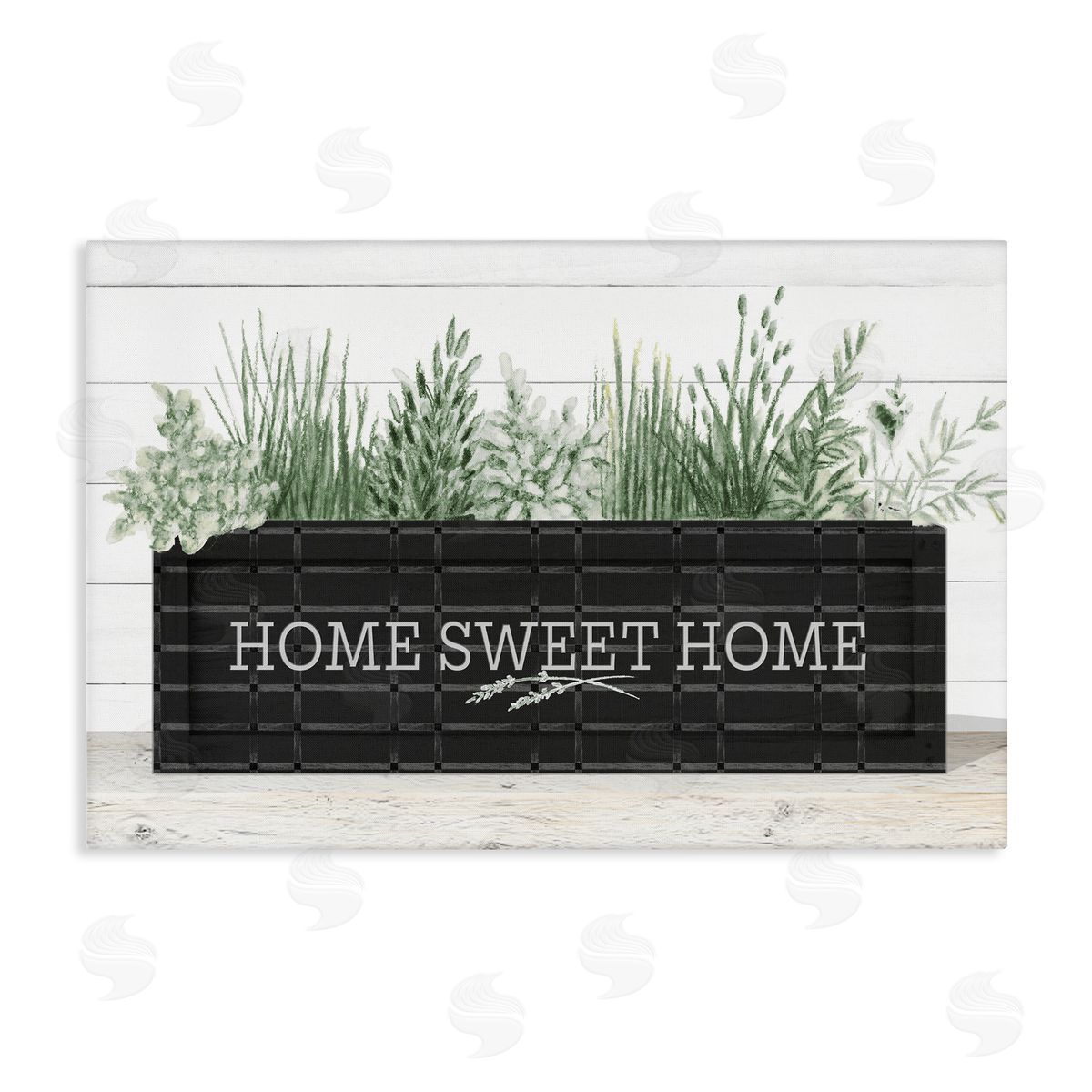 Sweet Home Garden Box Canvas Wall Art, Home Decor by Janice Gaynor