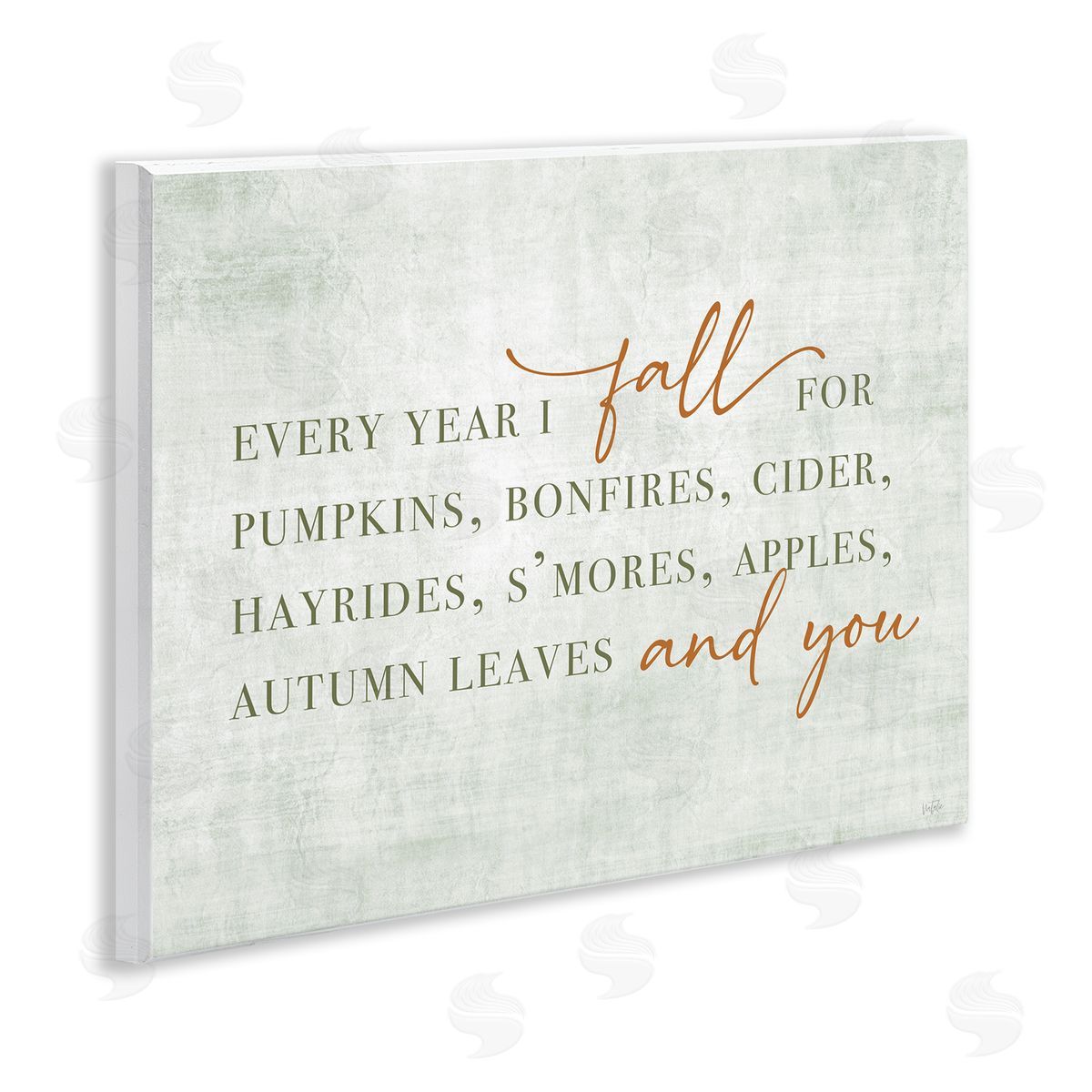Every Year Fall Phrase Wood Plaque Wall Art, Home Decor by Natalie Carpentieri