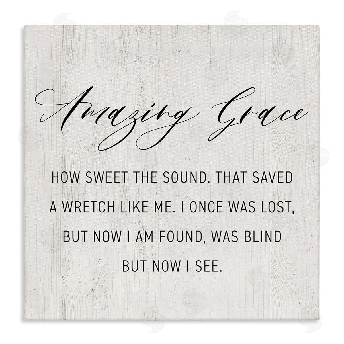 Spiritual Amazing Grace Canvas Wall Art, Home Decor by CAD Designs